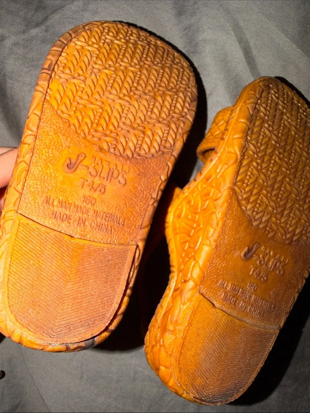 Kids Orange Sandal Slides - Comfortable Everyday Sandals